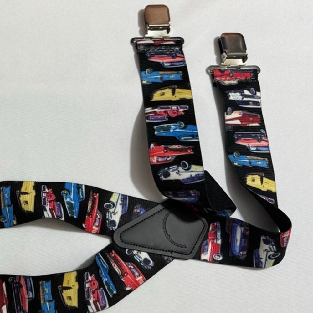 CLASS OF '57 2-Inch Wide Pin Clip Novelty Suspenders